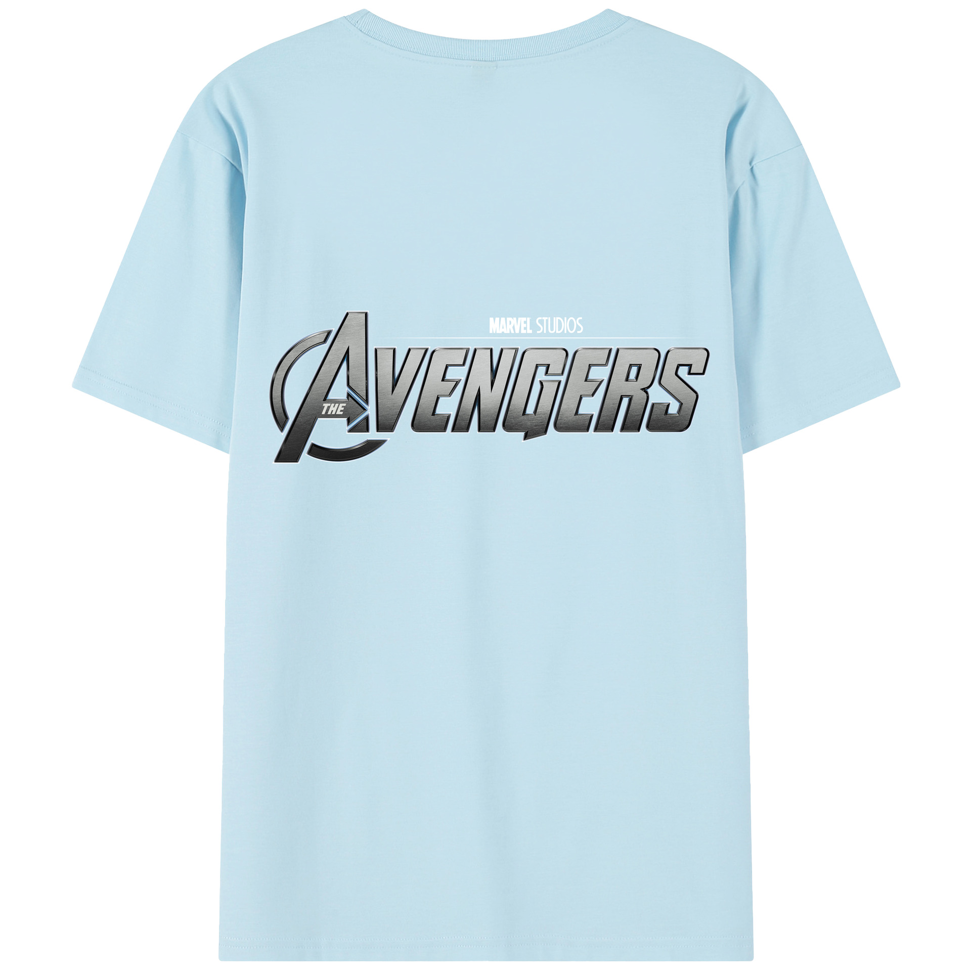 （画像用） アベンジャーズ The Avengers 綿100％半袖Tシャツ（背面プリント）